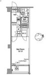 ライズ六本木永坂 204 間取り図