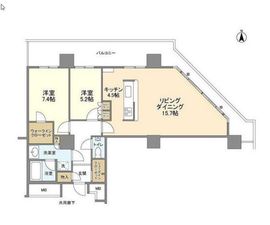 豊洲シエルタワー 3013 間取り図