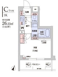 フレアージュ白金台 106 間取り図