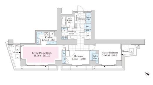ラ・トゥール渋谷神南 701 間取り図