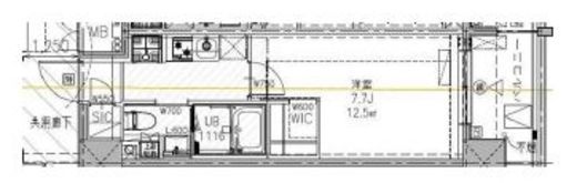 S-RESIDENCE王子Nord (エスレジデンス王子ノール) 402 間取り図
