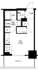 プラウドタワー平井 8階 間取り図