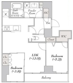 ルミーク根岸 901 間取り図