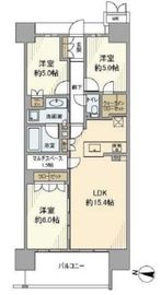 MJR深川住吉 14階 間取り図