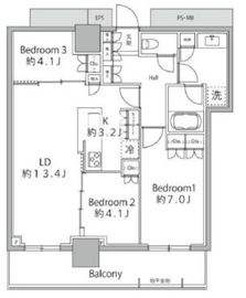 THE TOWER JUJO (ザ・タワー十条) 37階 間取り図