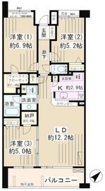 ミレニアムコート青葉台 104 間取り図