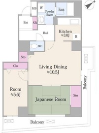 ハイエスト荻窪 701 間取り図