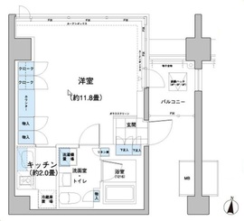 ガーデニエール砧レジデンス 313 間取り図