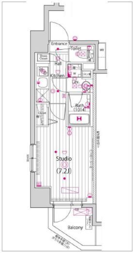 ガーラ・グランディ横濱関内 9階 間取り図