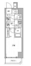 ジェノヴィア川崎駅グリーンヴェール 1009 間取り図