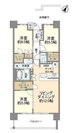 ザ・パークハウス横浜新子安フロント 412 間取り図