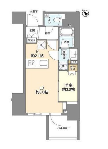 ルジェンテ武蔵小山アベニュー 303 間取り図