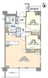 パークハウス西早稲田 2階 間取り図