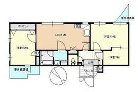 プレジデント目黒ハイツ 13階 間取り図