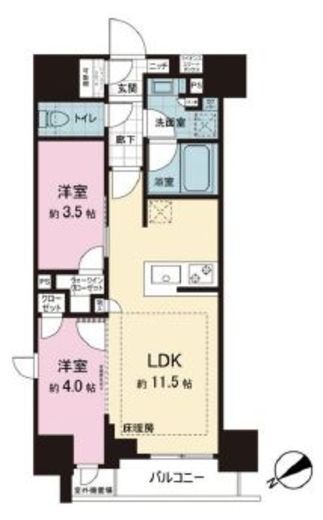 ザ・ライオンズミレス蔵前 601 間取り図