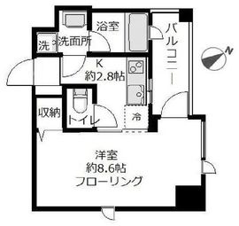 ロイジェント磯子 606 間取り図