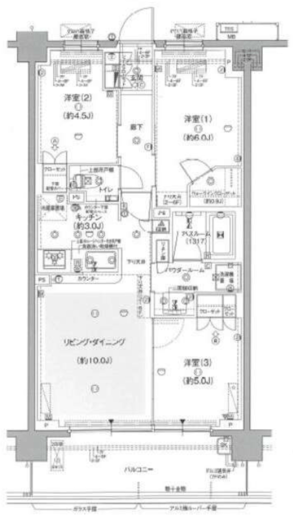 ガーラ・レジデンス横浜港北 2階 間取り図