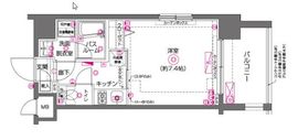 ZOOM川崎 407 間取り図