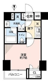 プレール・ドゥーク西新宿5丁目 2階 間取り図