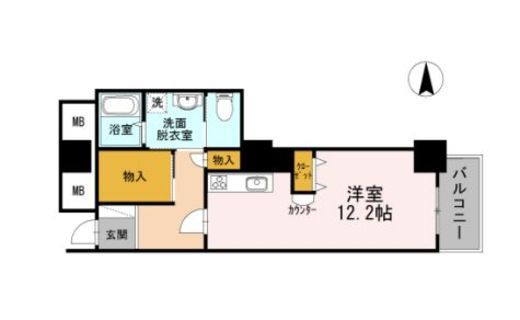 品川シーサイドビュータワー2 1607 間取り図