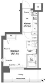 プラウドフラット鶴見Ⅱ 1010 間取り図