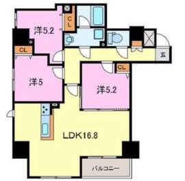 ハウオリ駒込 6A 間取り図