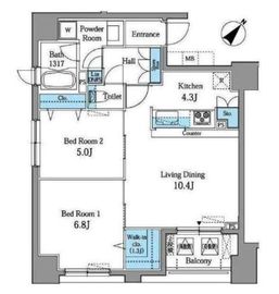 レジデンス横濱リバーサイド 1201 間取り図
