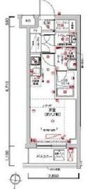 マテリア横浜NorthⅡ 306 間取り図