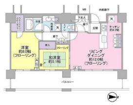 アーバンドックパークシティ豊洲タワー 17階 間取り図