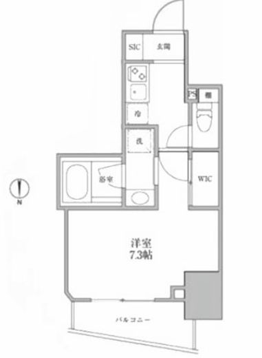 レジディア御茶ノ水2 101 間取り図