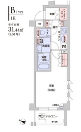 フレアージュ白金台 107 間取り図