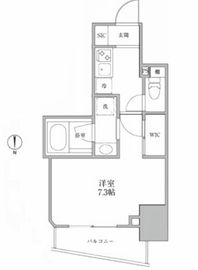 レジディア御茶ノ水2 202 間取り図