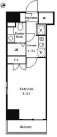 パークキューブ武蔵小杉 1301 間取り図