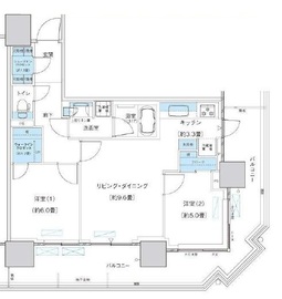 パークシティ柏の葉キャンパス ザ・ゲートタワー ウエスト 703 間取り図