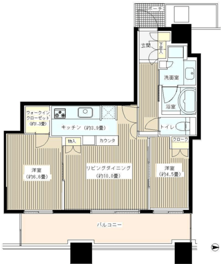 パークタワー横浜ステーションプレミア 18階 間取り図