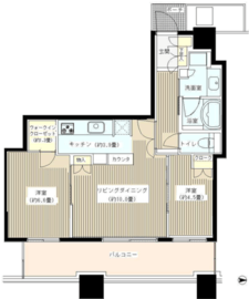 パークタワー横浜ステーションプレミア 18階 間取り図