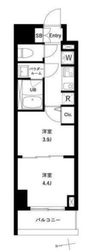 アーバンパーク綾瀬WEST 105 間取り図