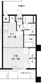 ラフィーネ港北 602 間取り図