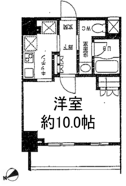 メインステージ門前仲町2 612 間取り図