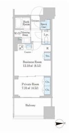 シティタワー銀座東 4階 間取り図