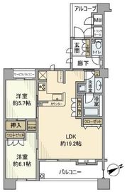 ニューライズシティ東京ベイハイライズ 17階 間取り図