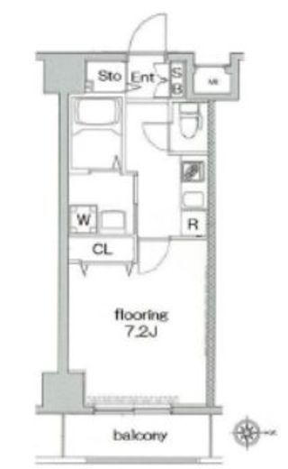 グランヴァン王子駅前 803 間取り図