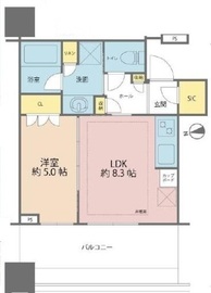 白金ザ・スカイ 11階 間取り図
