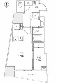 レジディア御茶ノ水2 301 間取り図