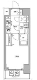 ジェノヴィア川崎駅グリーンヴェール 304 間取り図