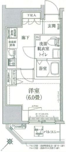 ルフレプレミアム川崎 5階 間取り図