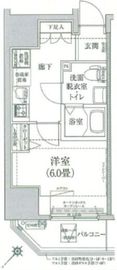 ルフレプレミアム川崎 5階 間取り図