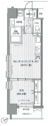 ダイイチフレア川崎 403 間取り図