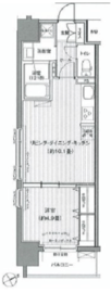 ダイイチフレア川崎 403 間取り図
