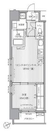 ダイイチフレア川崎 601 間取り図